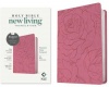 NLT Premium Value Compact Bible,  - LeatherLike, Pink Rose